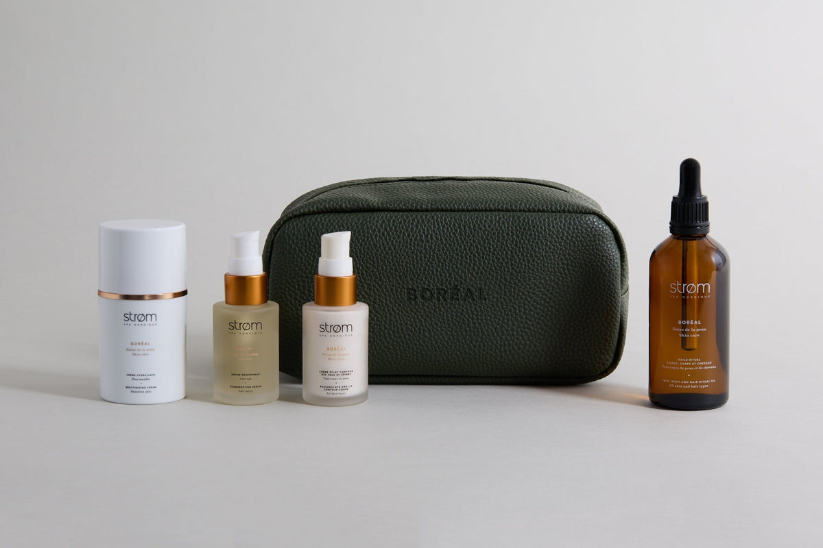 Trousse BORÉAL rituel régénérant et fermeté - ( Strøm spa nordique )