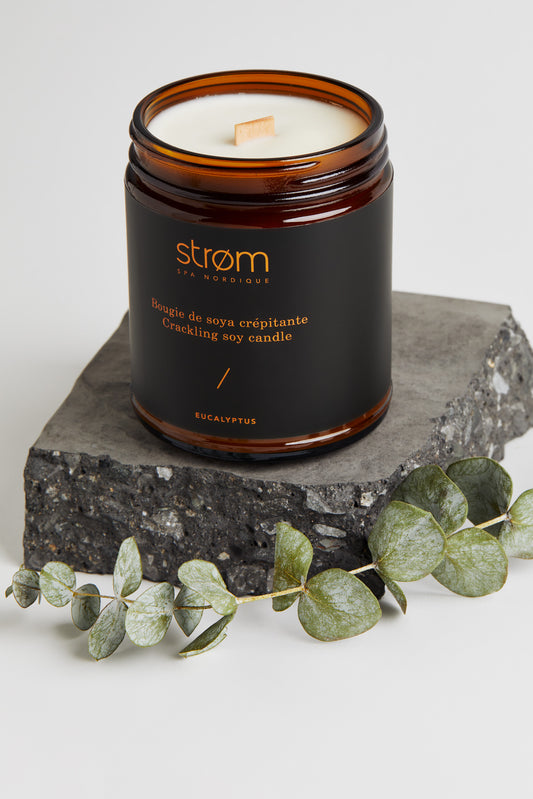 Bougie crépitante - Eucalyptus ( Strøm spa nordique )