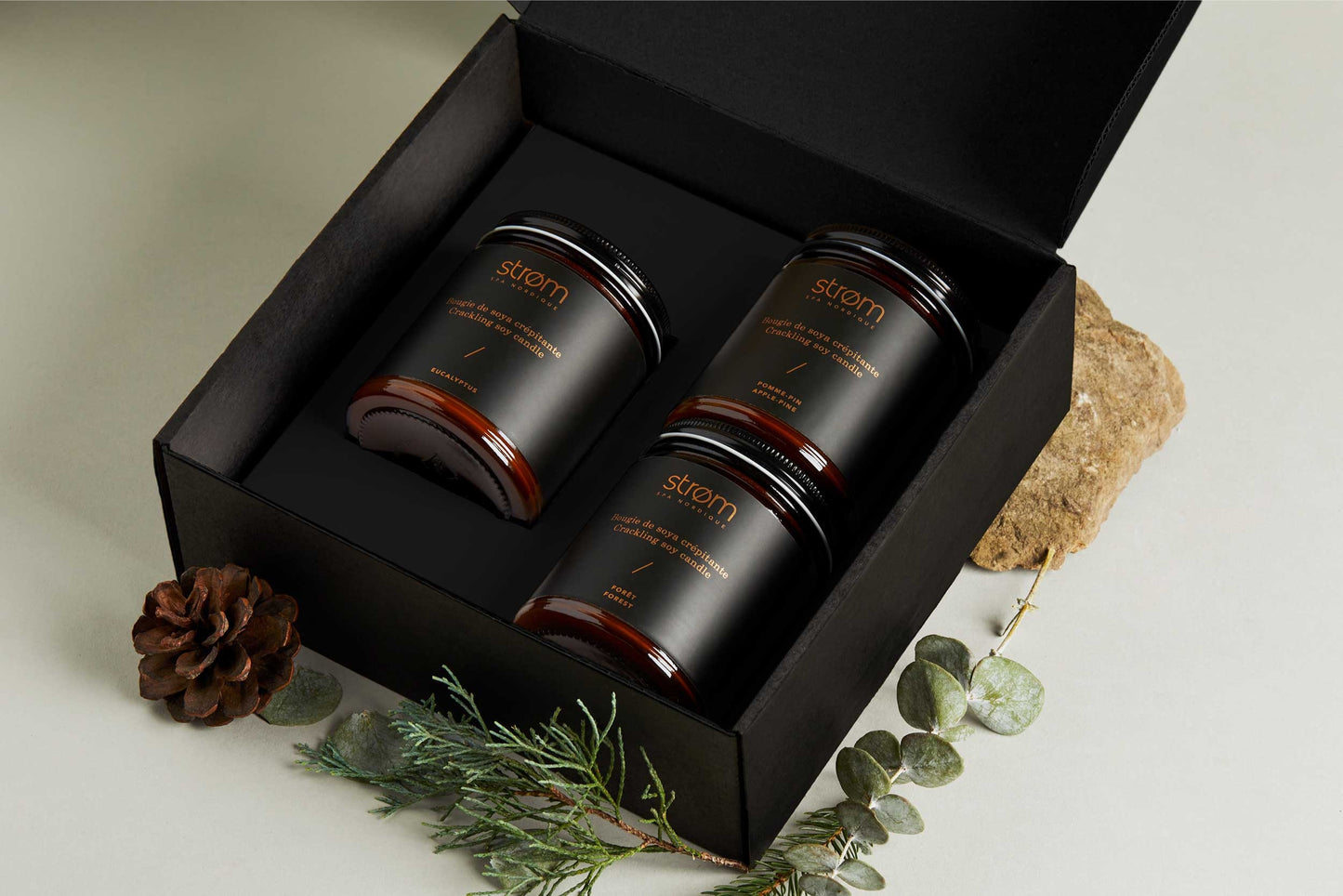 Coffret de bougies - ( Strøm spa nordique )