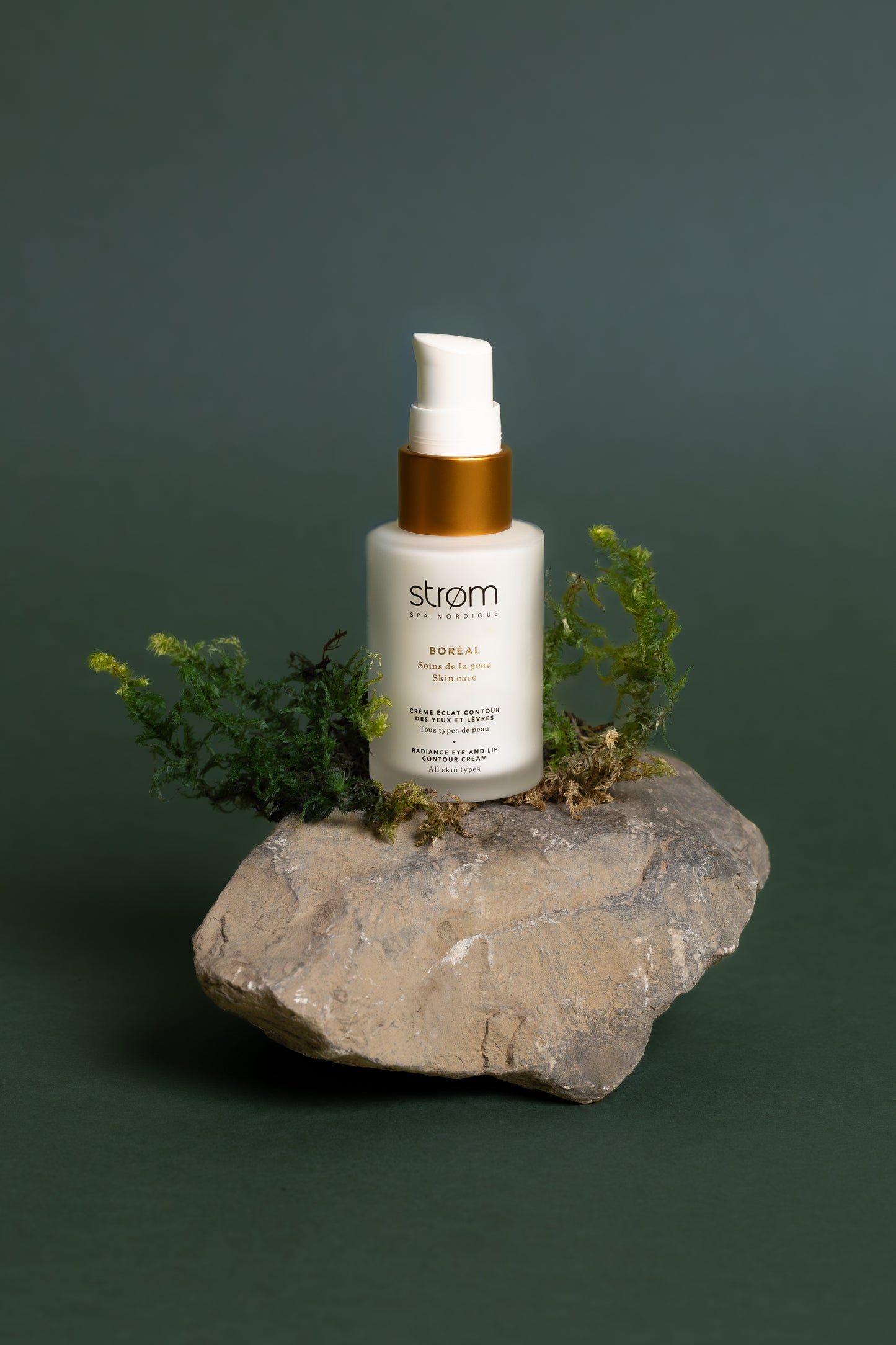 Crème éclat contour des yeux et lèvres – Tous types de peau - ( Strøm spa nordique )