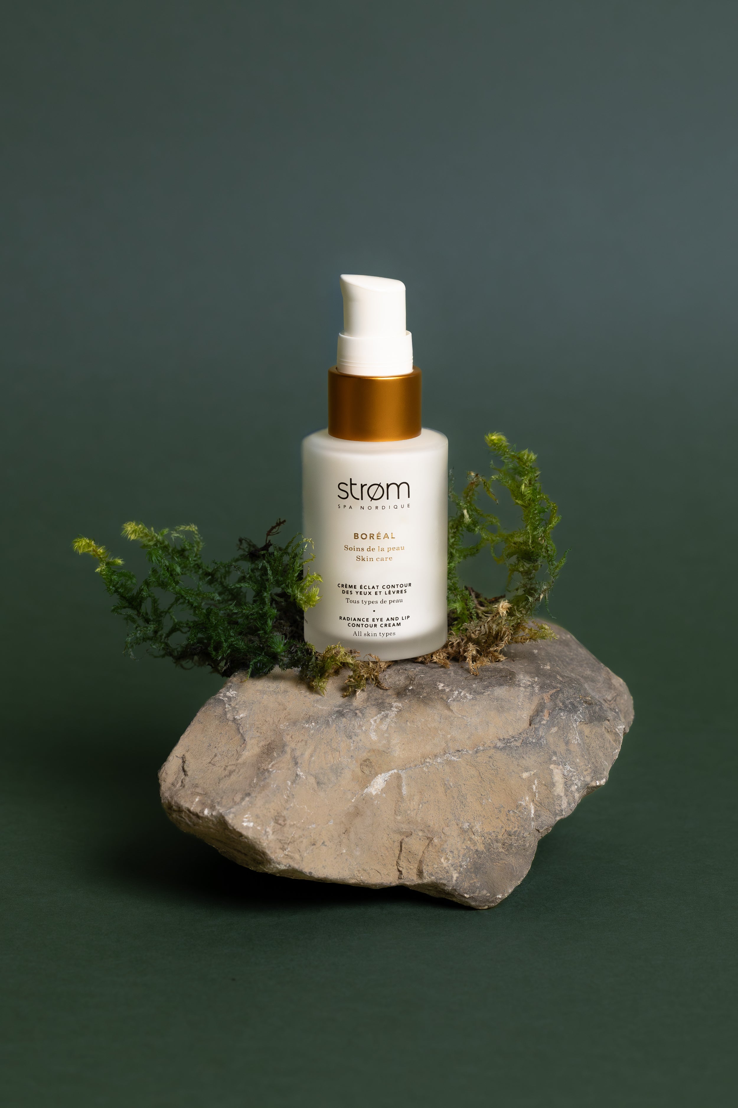 Crème éclat contour des yeux et lèvres – Tous types de peau - ( Strøm spa nordique )