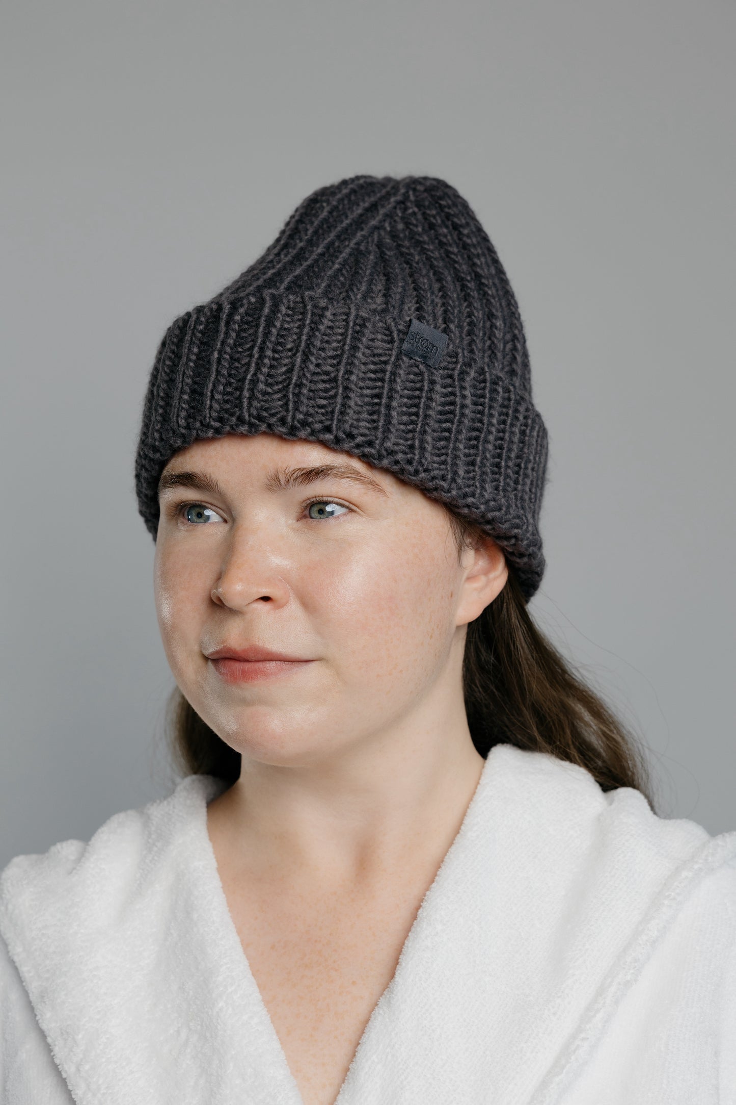 Tuque en maille - Anthracite ( Strøm spa nordique )