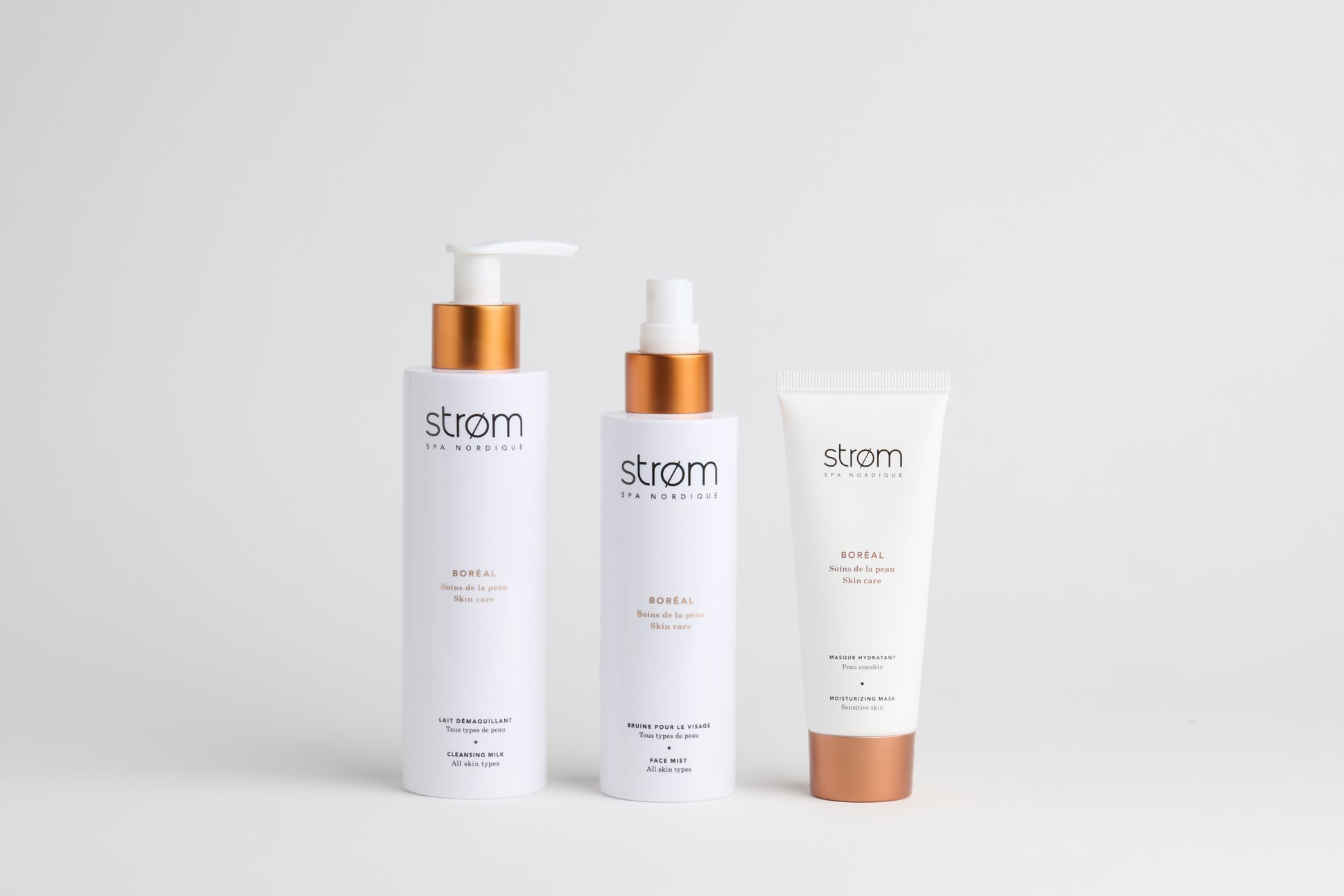 Trousse BORÉAL essentiels visage – Tous types de peau - ( Strøm spa nordique )