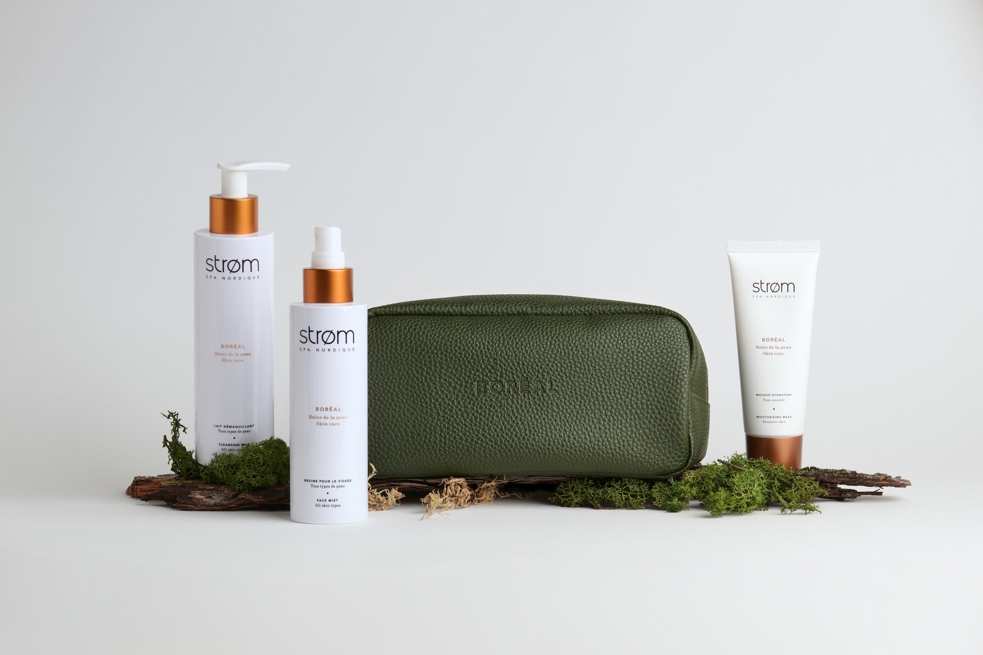 Trousse BORÉAL essentiels visage – Tous types de peau - ( Strøm spa nordique )