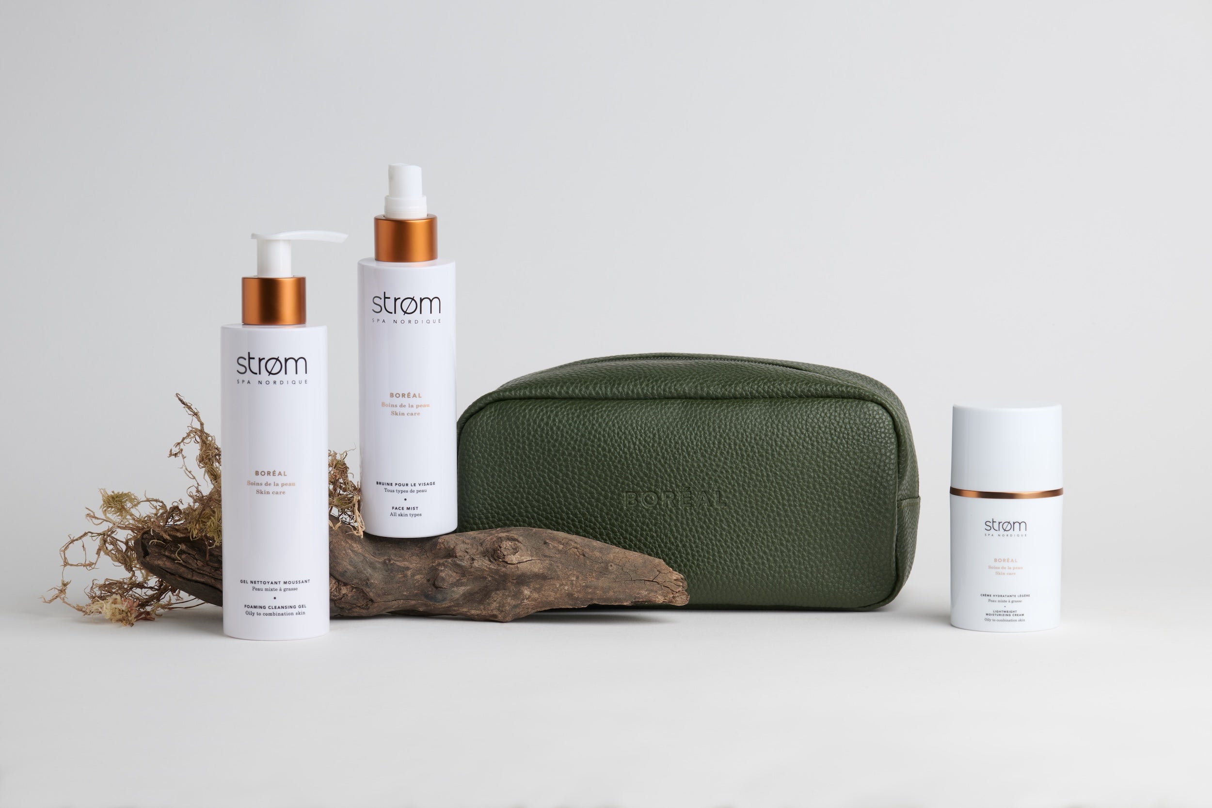 Trousse BORÉAL – Peau mixte à grasse - ( Strøm spa nordique )