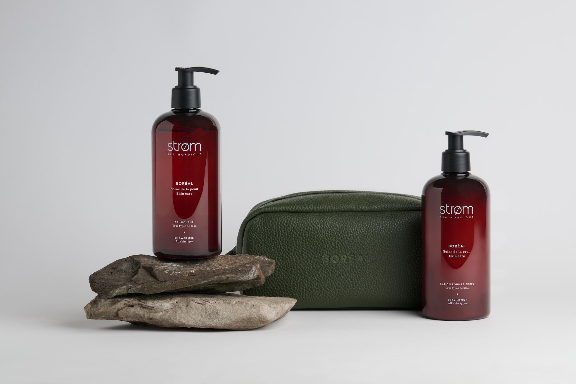 Trousse BORÉAL pour la douche - ( Strøm spa nordique )