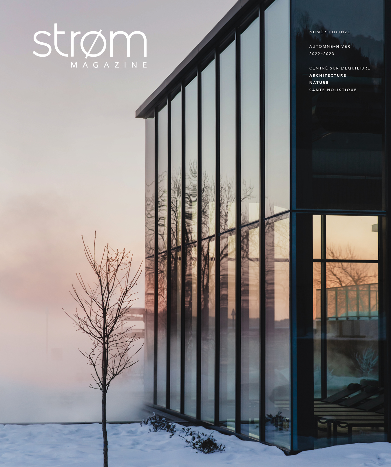 STROM MAG15 AH22 cover FR - Magazine Strøm – Édition Automne / Hiver 2022-2023
